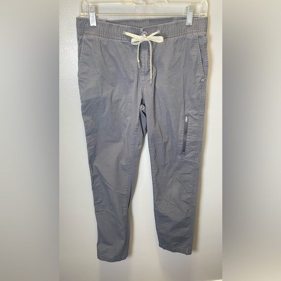 Vuori Pants - Vuori Women's Gray Pull On Ripstop Cotton‎ Stretch Drawstring Pants Size Small